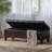 PU Upholstered Bench with Rubber Wood Legs,