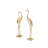 Simmonds Gold Aluminum Metal Flamingo Decorative Sculpture, Set of 2 15", 17"H