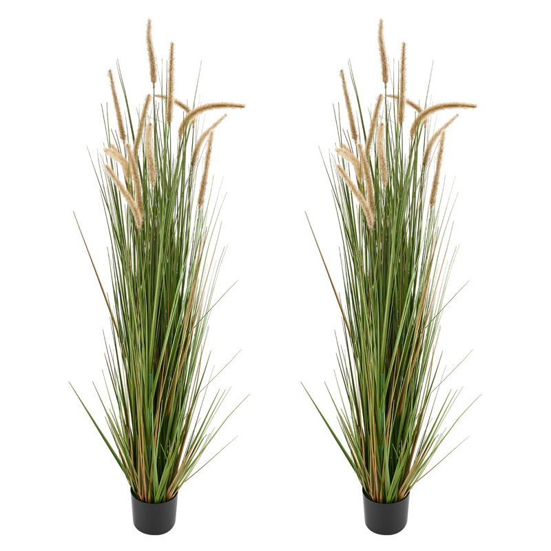 149.9cm Faux Reed Grass in Pot