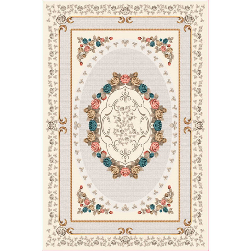 Luxurious 3D Printed Velvet Carpet, 47.2 x 70.9 inches | 100% Velvet Fabric, 100% Cotton Sole | Pile Height: 0.4 inches, Total Height: 0.5 inches | Antibacterial, Non-Slip, Machine Washable | Ideal for Living Room & Bedroom Decor