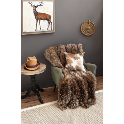 Jeté en fausse fourrure de luxe Thomas Collection® Timberolf