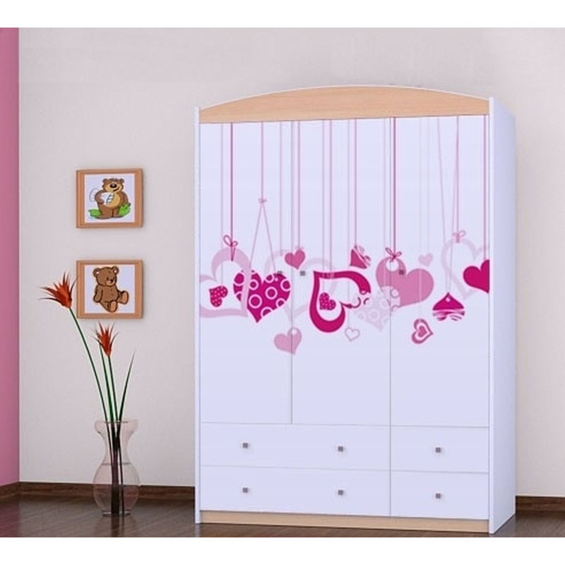 Clevenger 3 Door Wardrobe, Beige