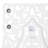 Wood Handmade Intricately Carved Arabesque Floral White Wall Decor Set