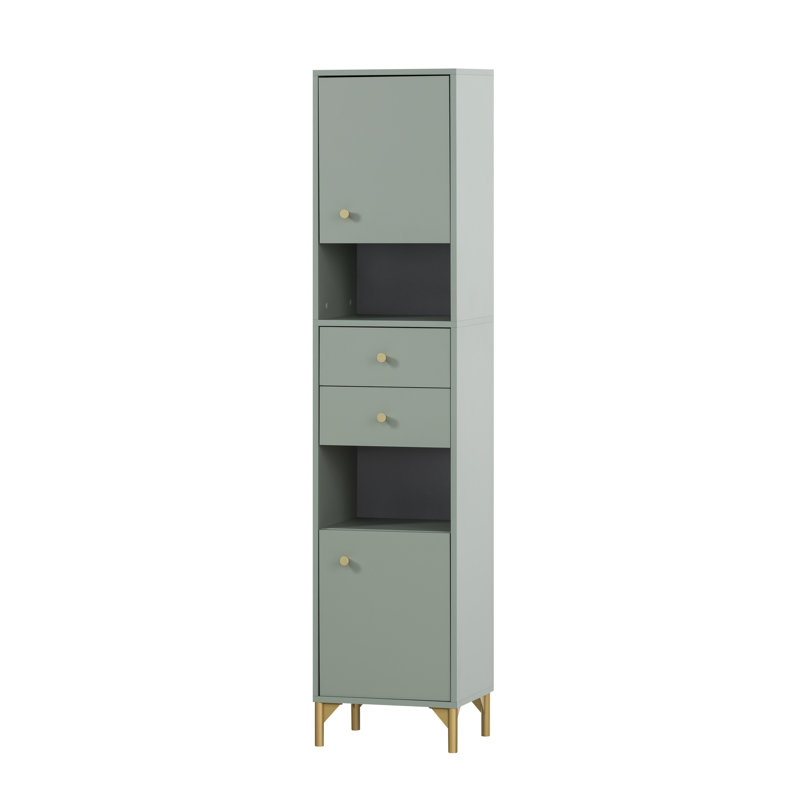 Kannapolis Floor Mounted Linen Cabinet