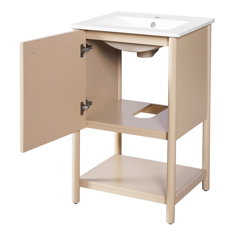 Meuble-lavabo de 20 pouces avec lavabo en céramique