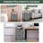 Fabric Storage Cabinet with 2 Drawers & Shelf, Filing Cabinet with Wheels-2090720647