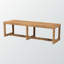 Banc d'appoint en bois d'acajou et d'herbes de mer brun Katashi, H 16,72 po x l 58,98 po x P 17,43 po