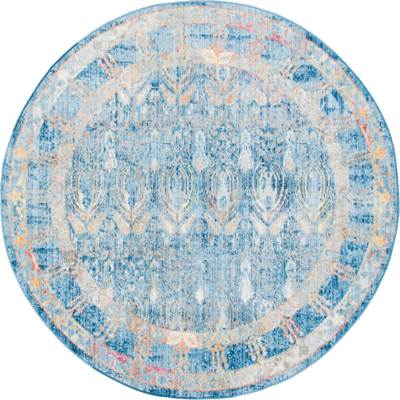 Rosamonde Oriental Indoor Rug, Round 6'1"