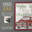 Merry Christmas - camion rouge, reproduction encadrée - bois massif-1239942416-1239942430