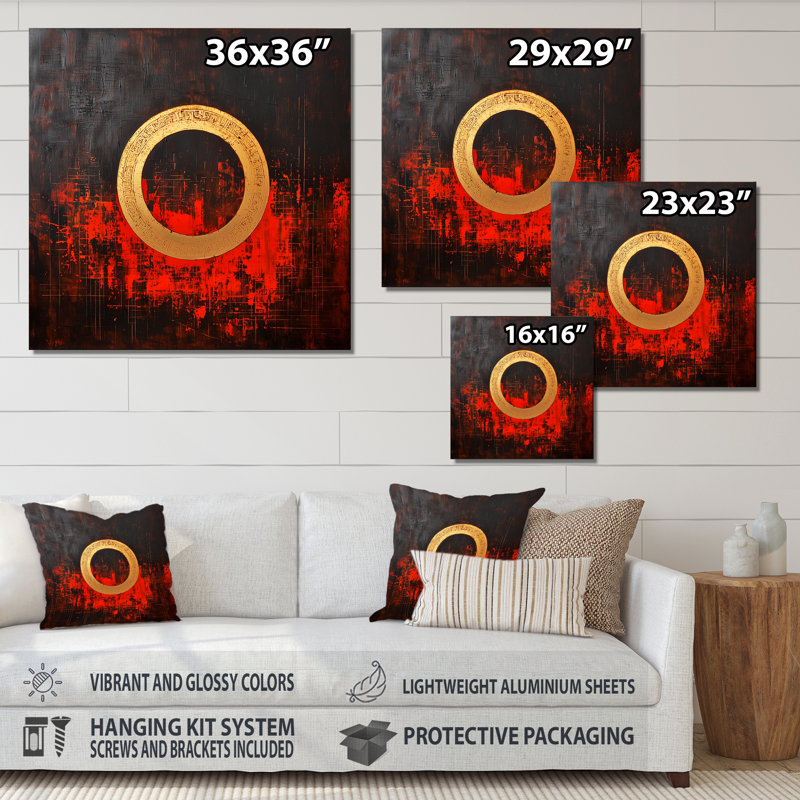 «Sacred Light of Chinese Art - People», impression asiatique sur métal, H 29 po x l 29 po x P 0,84 po