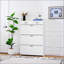 Armoire de rangement étroite pour chaussures avec 3 tiroirs dissimulés et 2 tiroirs de rangement, parfaits pour les entrées et les couloirs-818802069