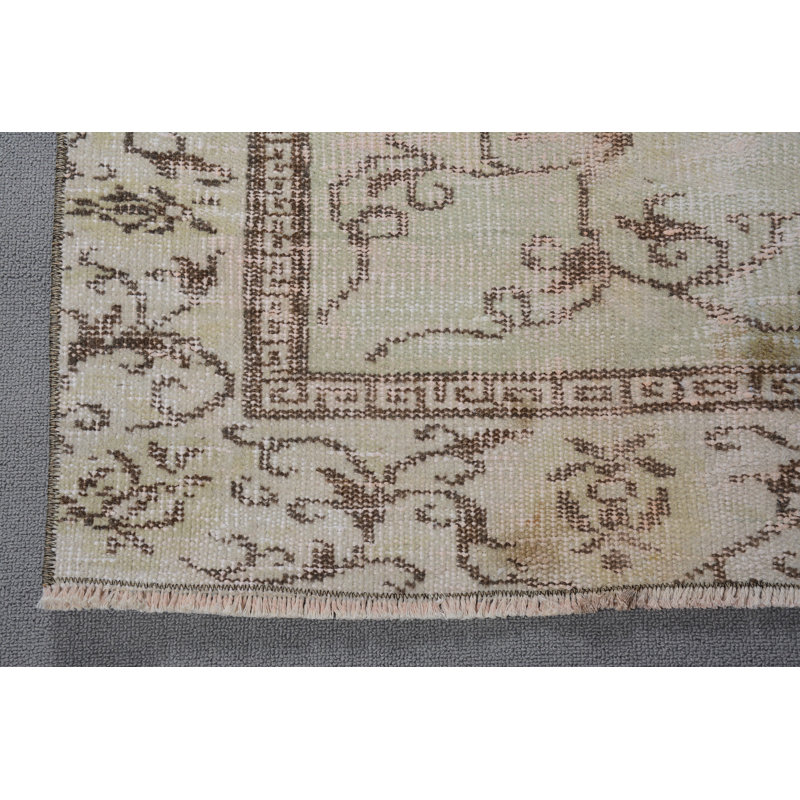 Tapis 4,8 x 8,2 pi, tapis turc, tapis tissés à plat, tapis rétro, tapis de luxe, tapis vert neutre