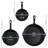 SunnyDaze Decor Pre-Seasoned Cast Iron Skillet Set of 3 Cookware 6", 7", 10"