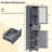 Ajdina Freestanding Linen Cabinet-92879595