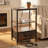 Modern Nightstand With Charging Station & Adjustable Fabric Drawer, 3-tier Storage End Table For Bedroom & Living Room-1932292907