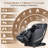 4D Full Body Massage Chair Zero Gravity With Auto Leg Extension App Control SL Track Shiatsu  Heated Recliner Black