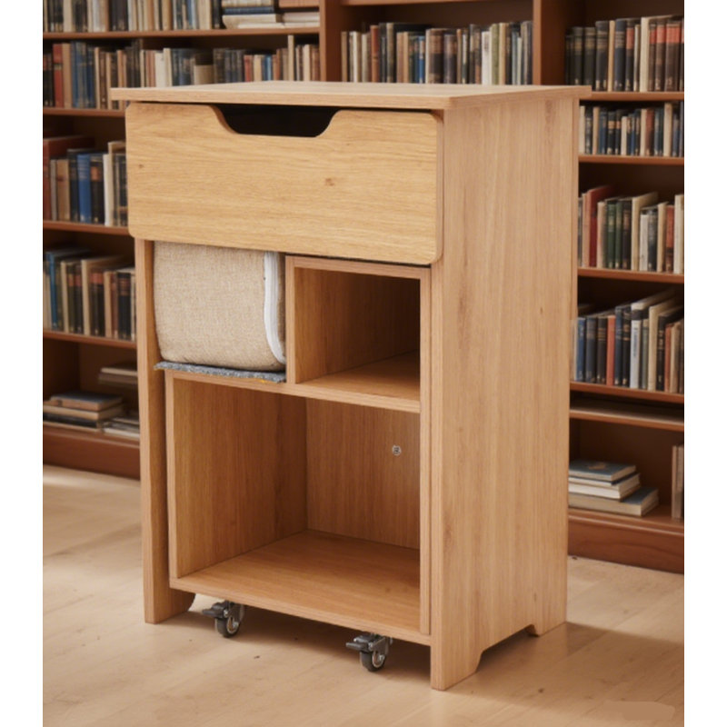 Table de chevet multifonctionnelle en bois