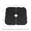 8.84kg Plastic Free Standing Umbrella Base