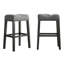 Tabouret de bar 29 po sans dossier 29 po, gris. Fabriqué en bois avec grain vieilli. Revêtu de gris. Moderne pour un usage domestique. L 18 po x P 13 po x H 29 po. Assemblage requis 2 Surface véritable. Contemporain