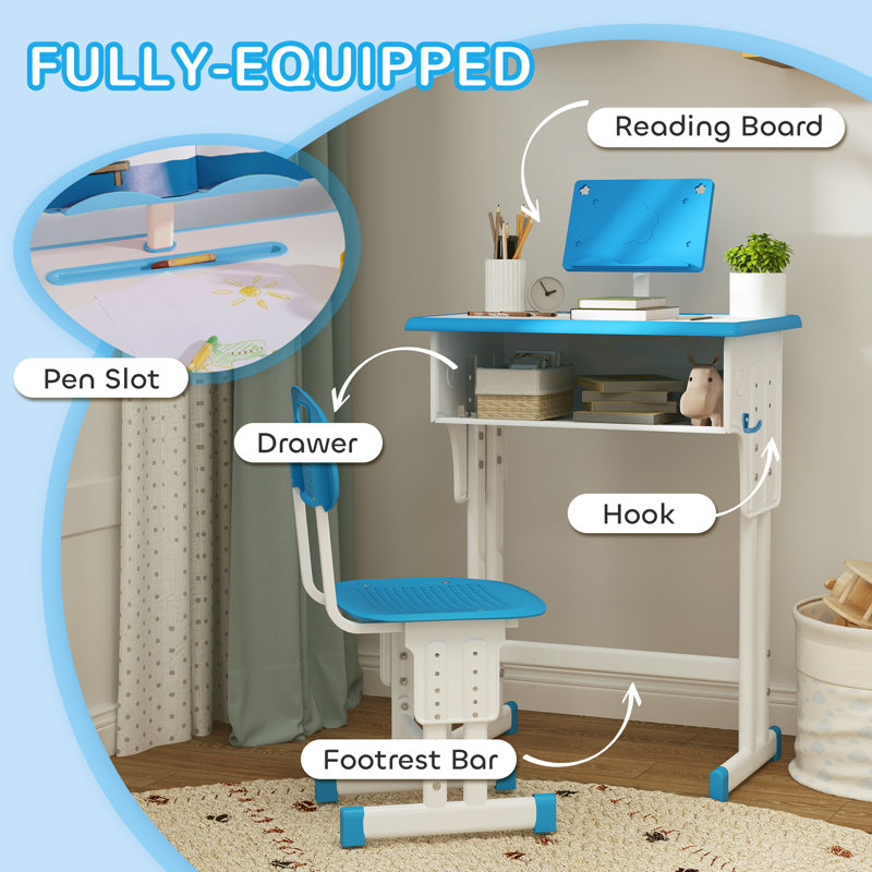 Kids 2 Piece Rectangular and Chair Set