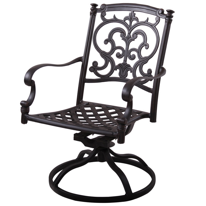 Anhar 3-Piece Patio Bistro Set with Cushions and 21'' Square End Table, Antique Bronze