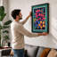 Stained Glass Blooms Botanical - Framed Print-275586658-275586663