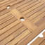 Table de salle à manger en bois avec option extensible - couleur naturelle, P 36,24 po x l 63,91 po, H 30,47 po, table d'appoint gracieuse, profondeur de 35,5 po, largeur de 63 po, hauteur de 30,47 po