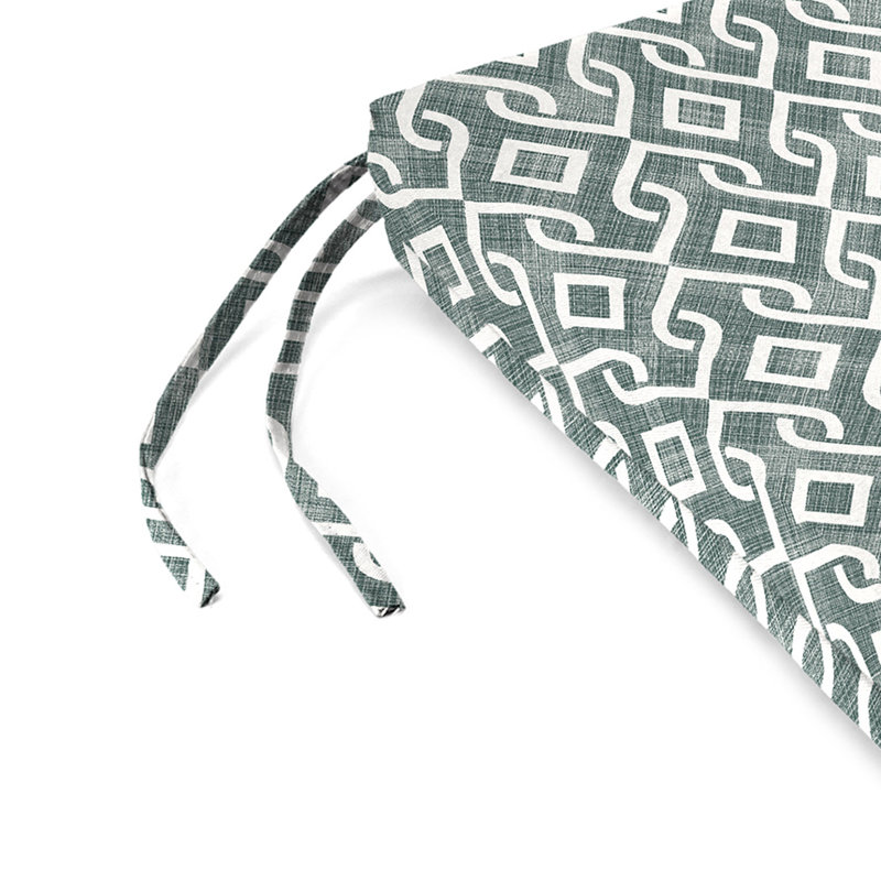 Outdoor Seat/Back Cushion, Gray Damask