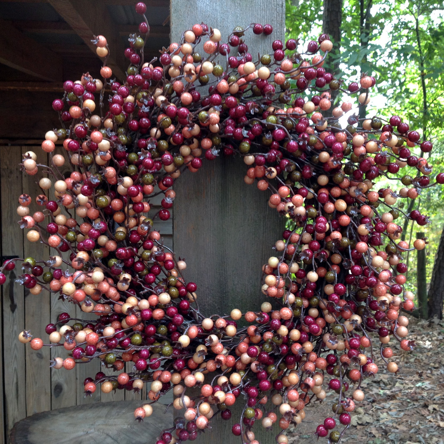 22'' Berry Silk Wreath