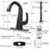 Single-Hole Single-handle Bathroom Faucet with Drain Assembly