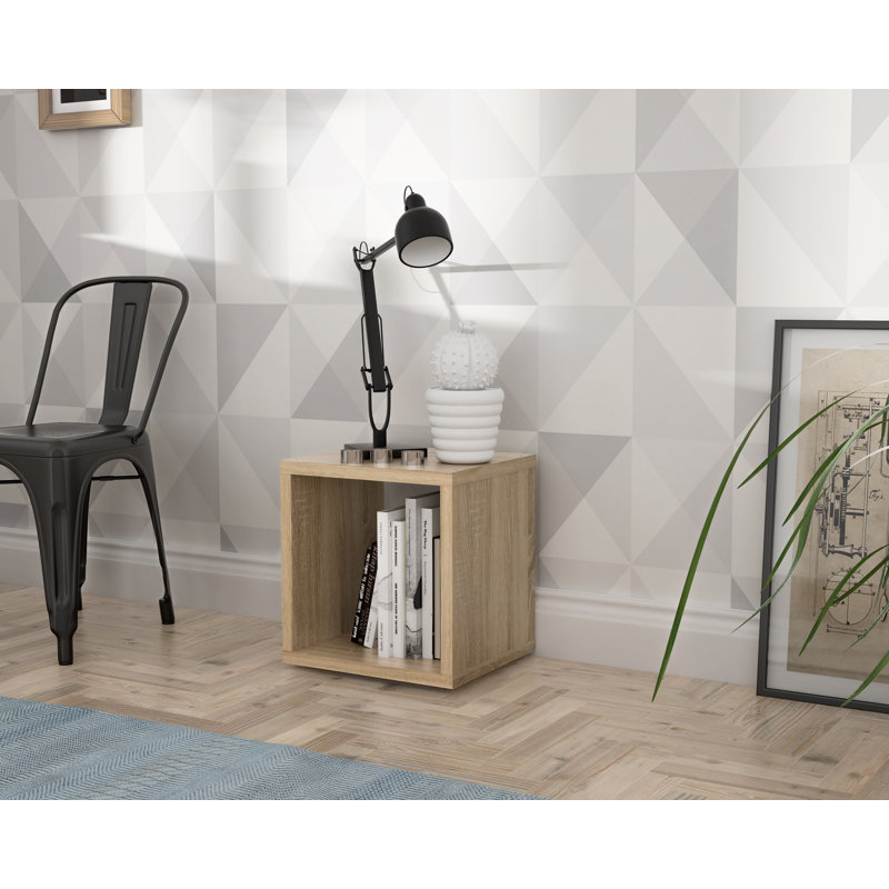 Bibliothèque à cubes H 14,96 "x l 14,96" Paterson, Chêne de Sonoma