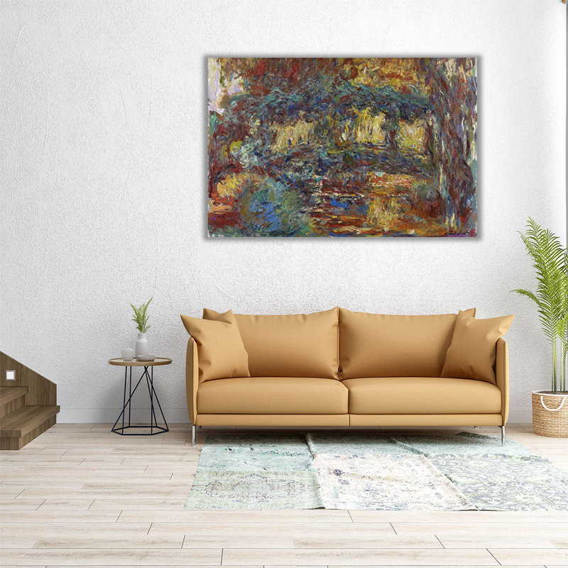 La Passerelle japonaise, 1920-1922 - reproduction d'art sur toile, H 16 po x l 24 po
