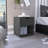 20" Gray Wood One Drawer Nightstand