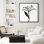 Art mural encadré abstrait rétro antique classique pour chambre à coucher