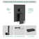 12 inch Shower Faucet System Wall Mounted Rainfall Shower Head with Handheld Sprayer Waterfall Tub Spout and Rough-in Valve