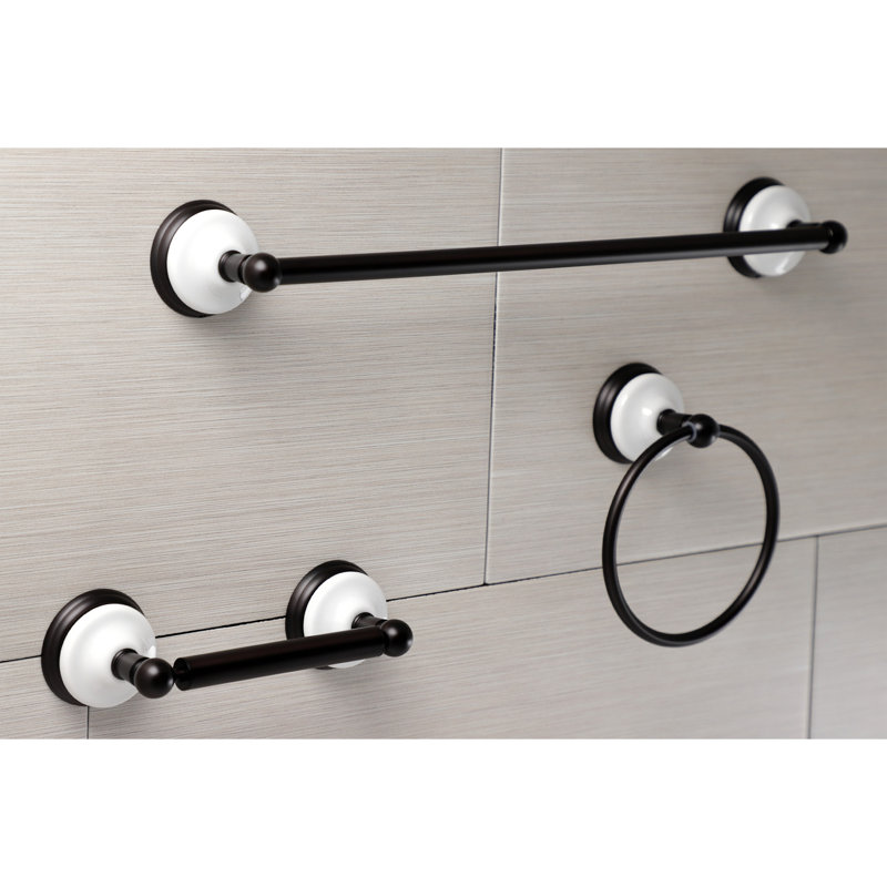 Kingston Brass Victorian 3-Piece Bathroom Hardware Set, Oil Rubbed Bronze