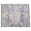 Tapis oriental antique délavé à motif floral bleu marine de 1 pi 7 po x 2 pi