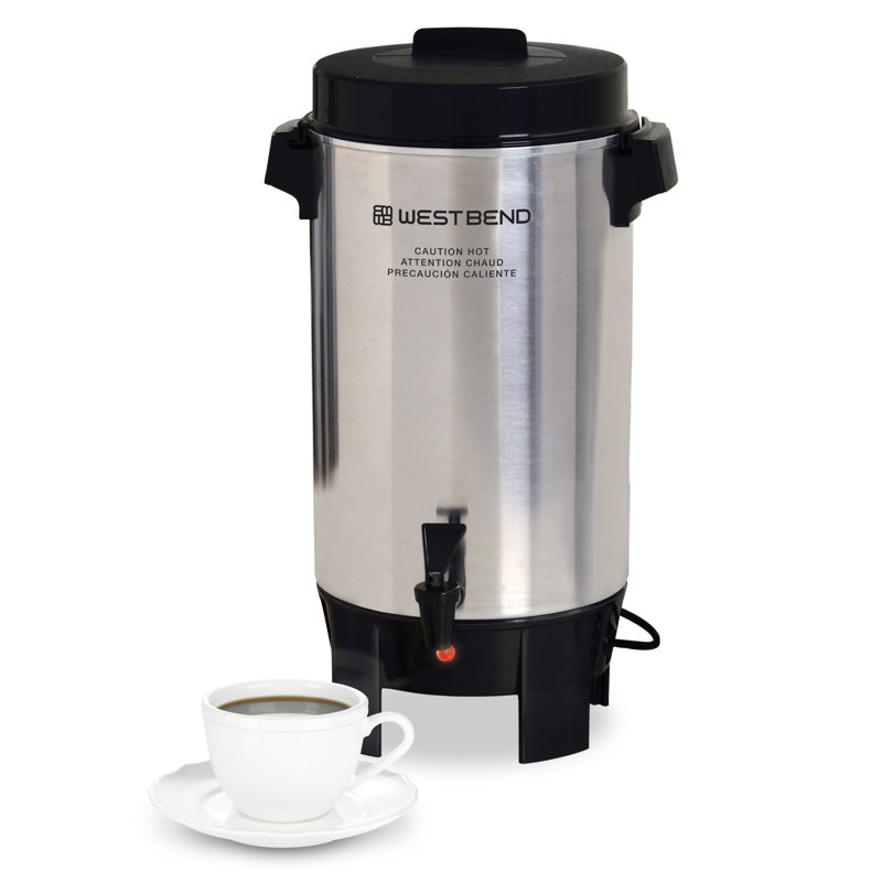 Percolateur pour urne en aluminium poli West -end 42 tasses