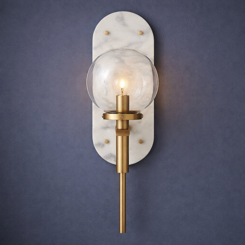 Gilda Single Light Plug-In Wall Sconce by Lisa McDennon, Heritage Brass