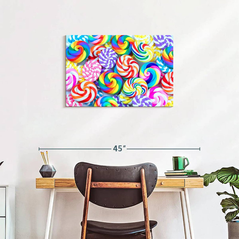 Yarlin Swirled Lollipops, 20" H x 30" W