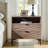 Lindley 28"W Modern 2-Drawer End Table with Charging Port and Open Shelf-846520899