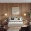 Barletta Upholstered Queen Wing Platform Bed, Cream-130130991-130130993
