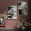 Art mural encadré, rétro, antique et classique pour chambre à coucher - 16 po x 24 po-1461214580-1461214579
