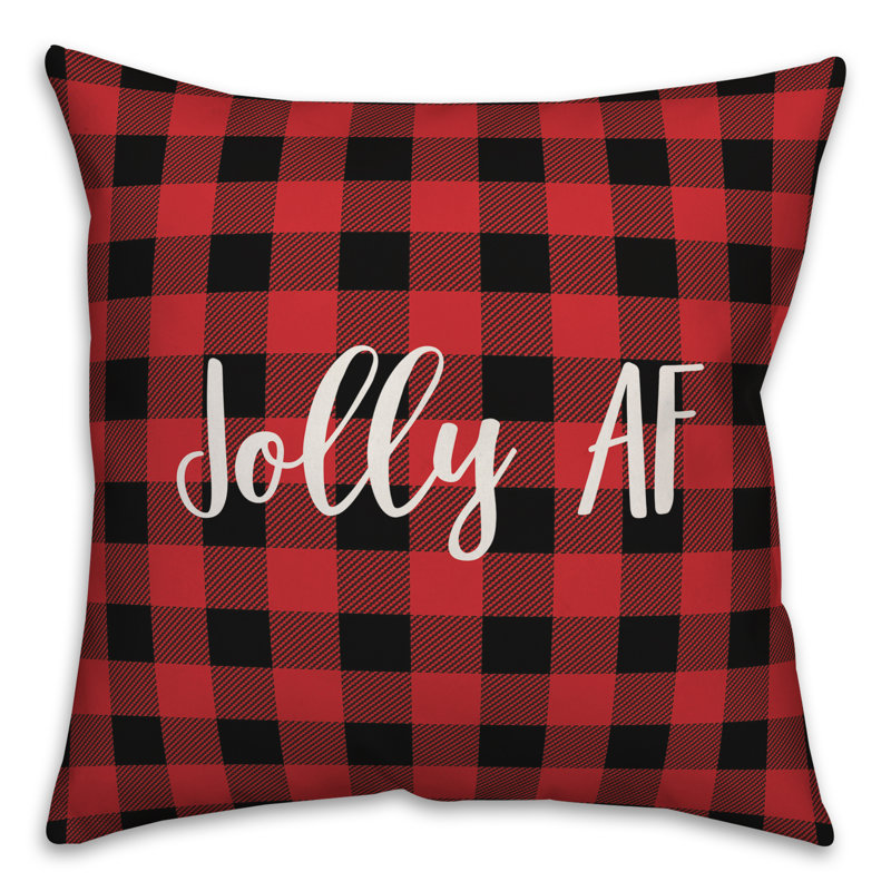 Plaid Reversible Throw Pillow, Pillow Cover