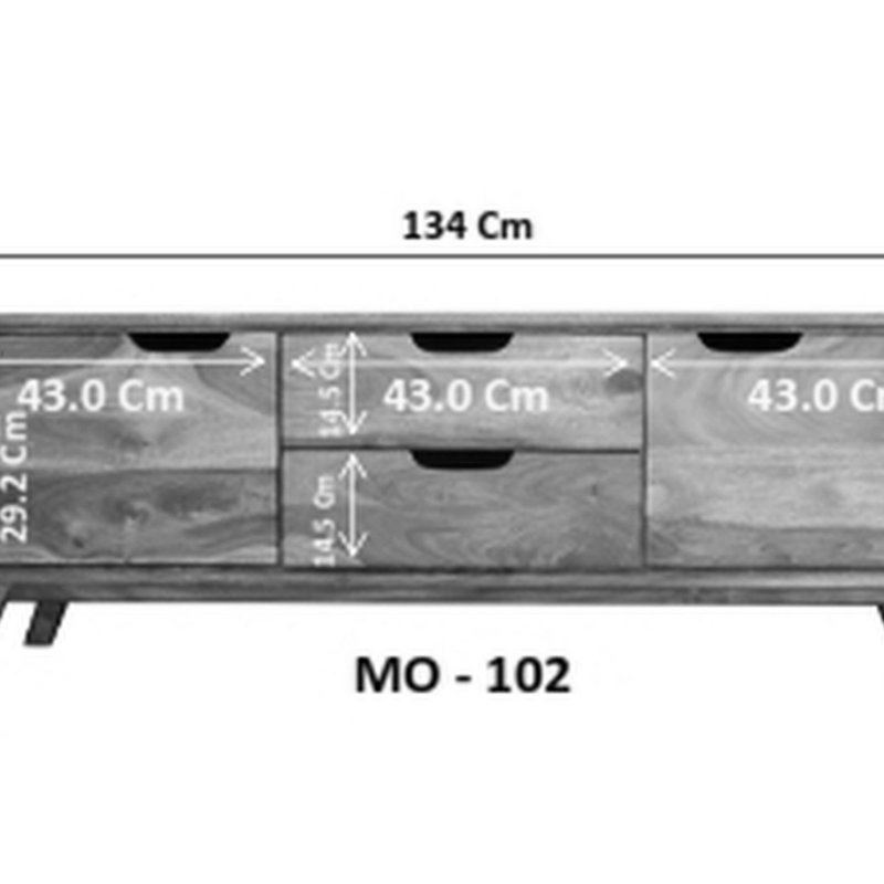 Malmö 2 134cm Sideboard
