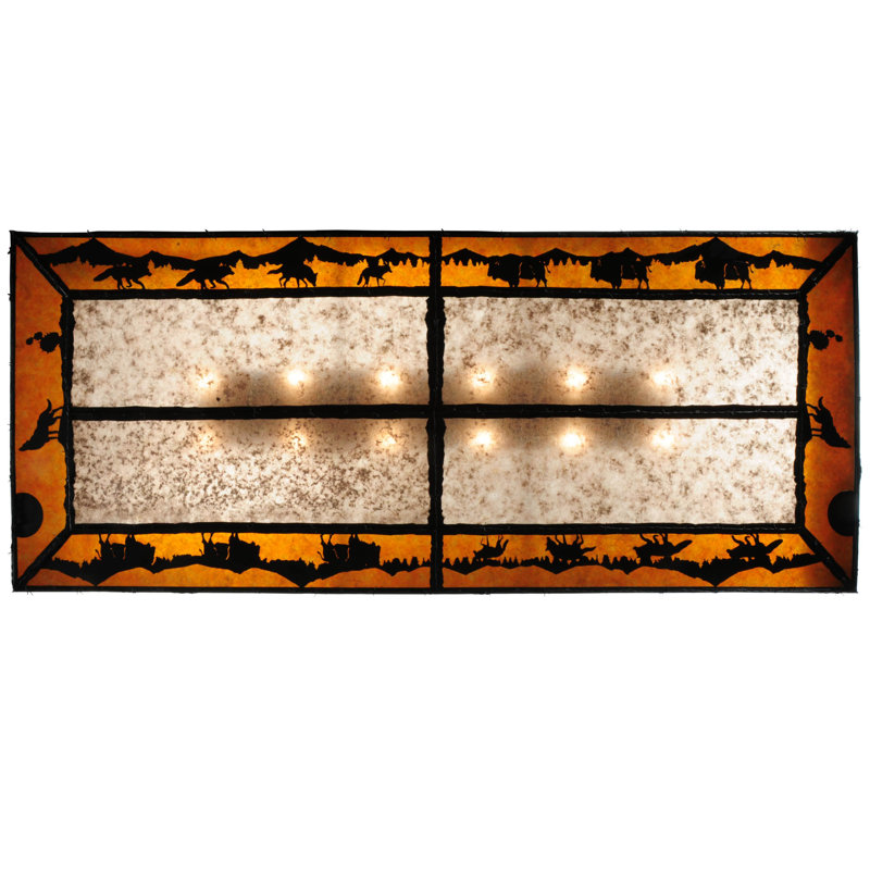 Rustic Lodge 12 - Light Flush Mount