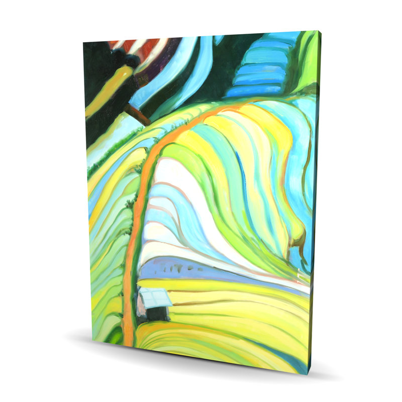 Art sur toile vert, terrasses de riz au Vietnam