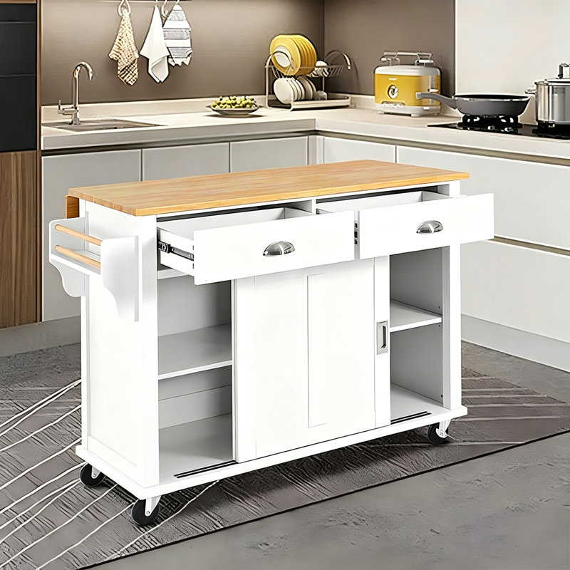 Armoire de salle à manger en bois massif 47,24 po pour îlot de cuisine, H 35,43 po x l 47,24 po x P 29,53 po