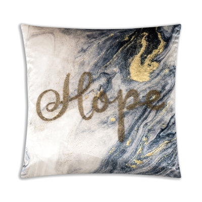 Hope Abstract Down Throw Pillow