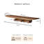 Tablettes murales en bois flottantes Sephine